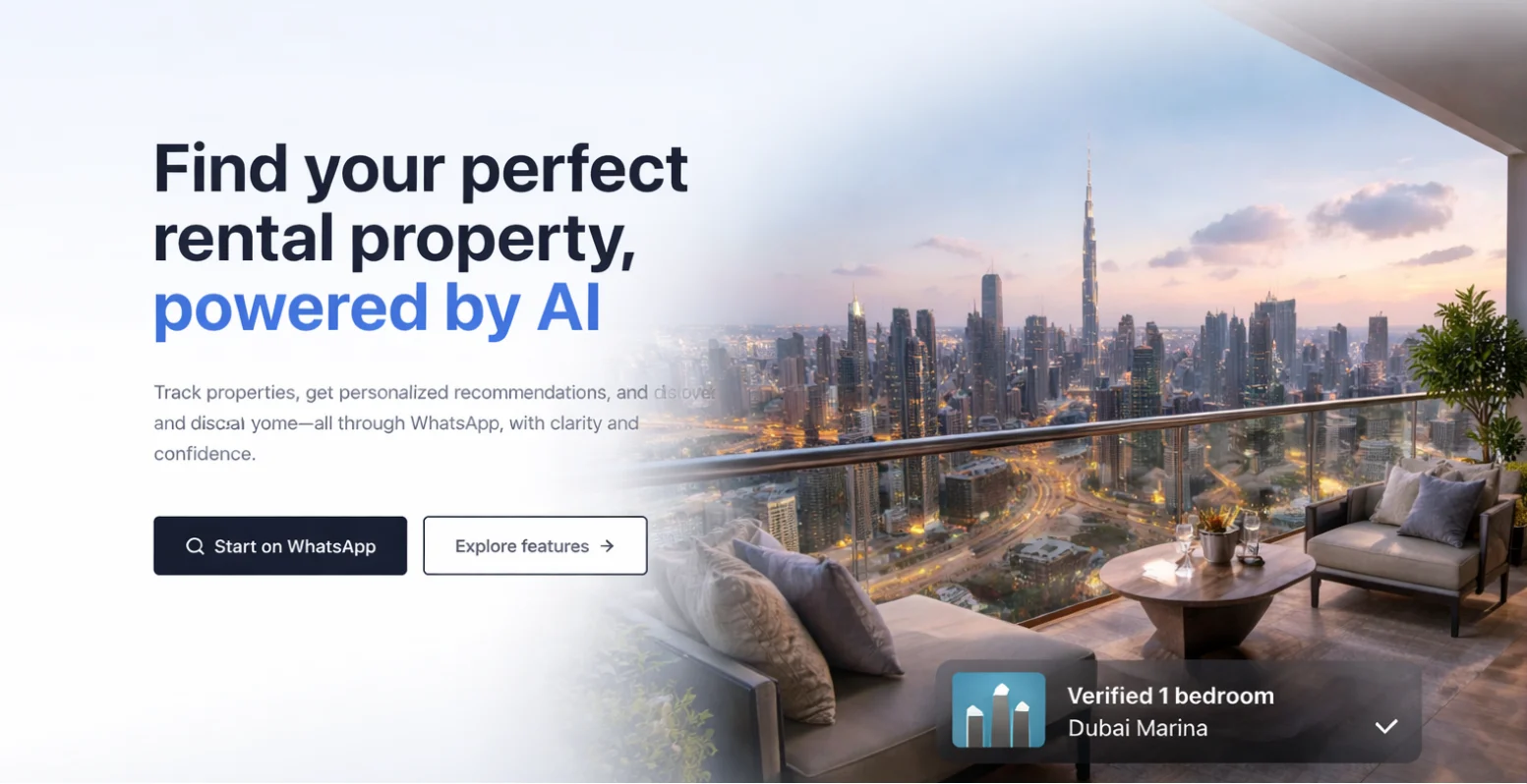 Property on Phone landing page